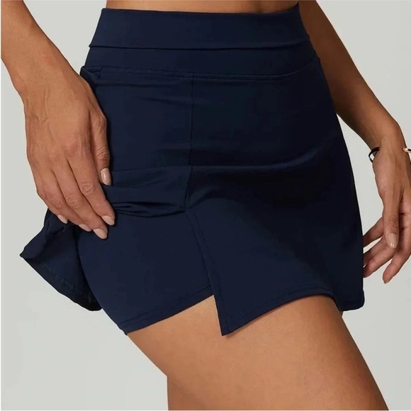 Cider NWT Stylish Navy Blue Mini Skirt Skort - Picture 3 of 6